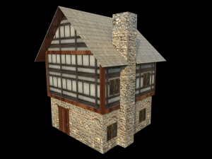 medieval house001 3D 模型
