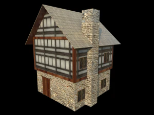 medieval house001 3D Model