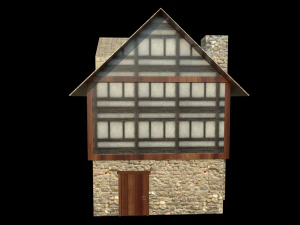medieval house001 3D Model