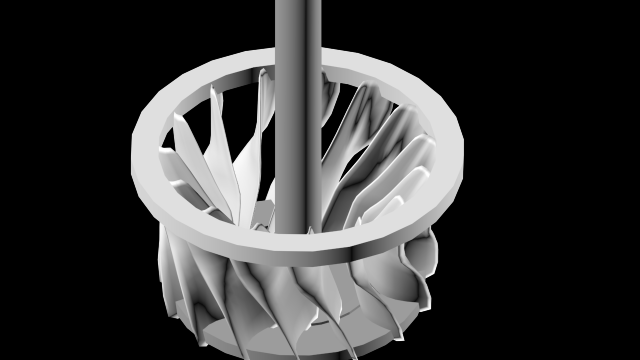 francis turbine max obj fbx 3D Model .c4d .max .obj .3ds .fbx .stl .blend 