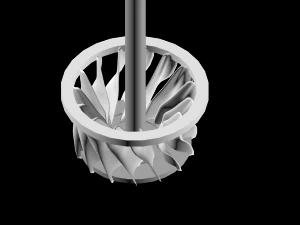 francis turbine max obj fbx 3D Model