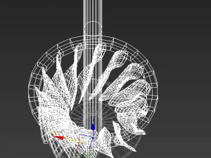 francis turbine max obj fbx 3D Model