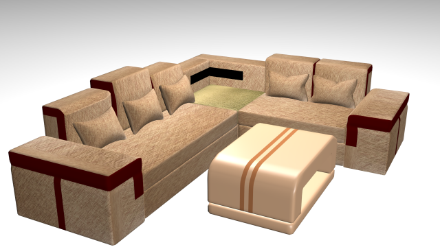 beautiful sofa 3D 모델 .c4d .max .obj .3ds .fbx .stl .blend 