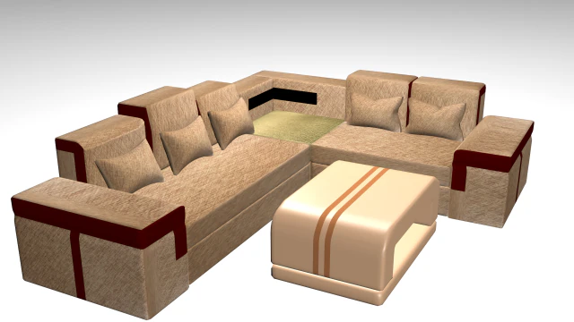 beautiful sofa 3D Model .c4d .max .obj .3ds .fbx .stl .blend 