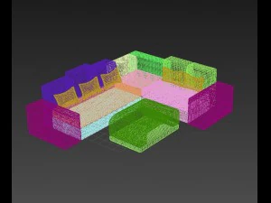 beautiful sofa 3D Model