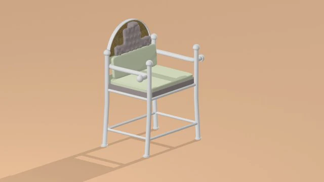 classical chair 1 3D Model .c4d .max .obj .3ds .fbx .stl .blend