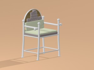 classical chair 1 3D Model