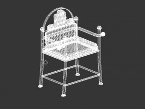 classical chair 1 3D Model