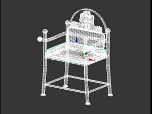 classical chair 1 3D Model