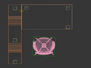 아름다운 단일 워크스테이션 3D 모델