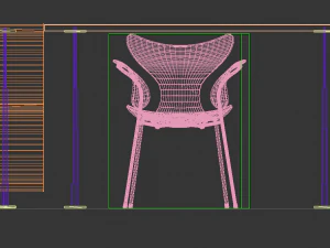 아름다운 단일 워크스테이션 3D 모델