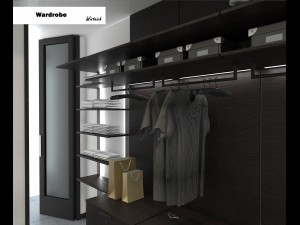 set complete dressing room man 3D 模型
