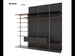 セット完全な楽屋の男 3Dモデル