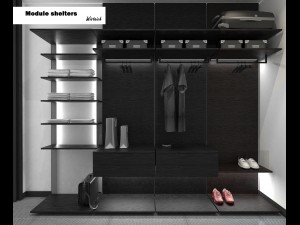module shelters modulo set wardrobe 3D-Modell