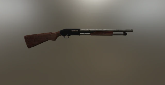 shotgun 3D Model .c4d .max .obj .3ds .fbx .stl .blend