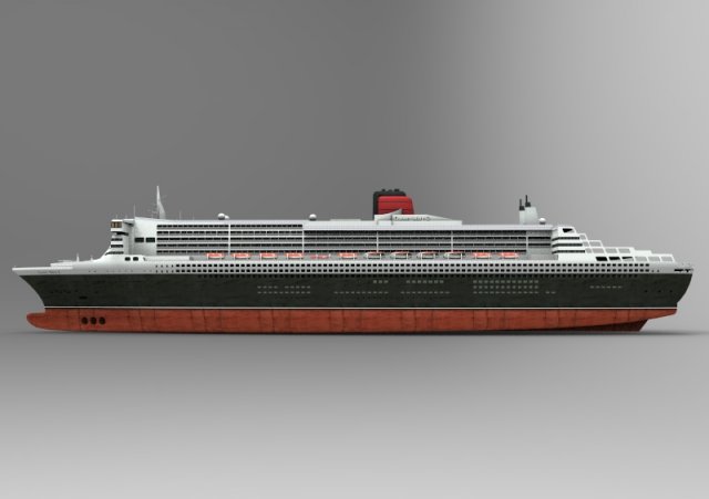 the ship queen mary 3D Model .c4d .max .obj .3ds .fbx .stl .blend 
