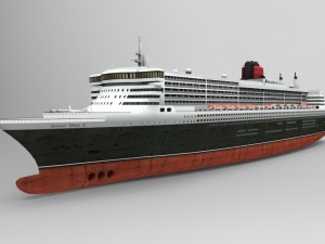 the ship queen mary 3D Model