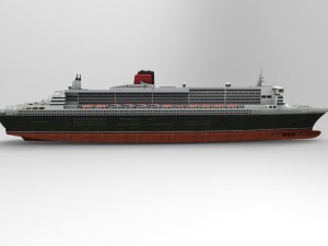 the ship queen mary 3D Model