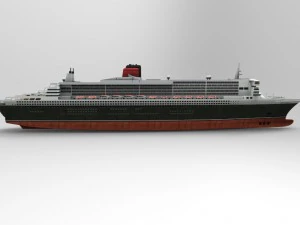 the ship queen mary 3D Model