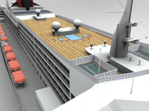 the ship queen mary 3D Model