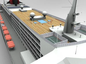 the ship queen mary 3D Model