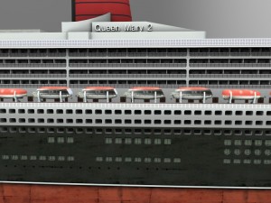 the ship queen mary 3D Model