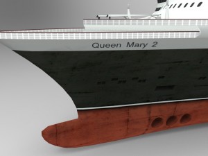 the ship queen mary 3D Model