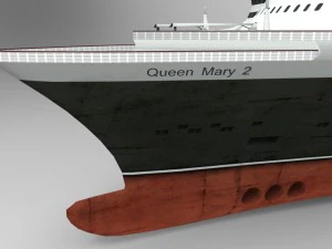the ship queen mary 3D Model