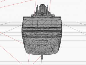 the ship queen mary 3D Model