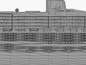 the ship queen mary 3D Model