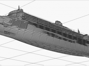 the ship queen mary 3D Model