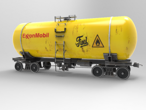 yellow cistern 3D Model