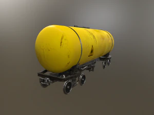 yellow cistern 3D Model