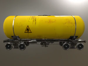 yellow cistern 3D Model