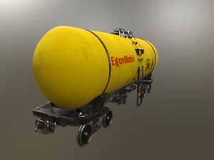 yellow cistern 3D Model