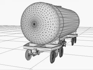 yellow cistern 3D Model