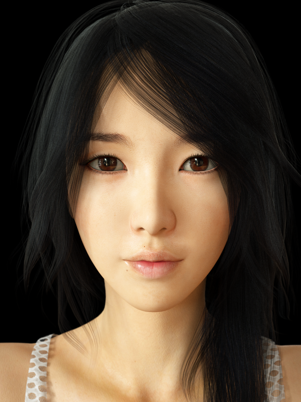 Realistic Asian Beauty 3d Modell In Frau 3dexport