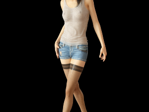 realistic asian beauty 3Dモデル