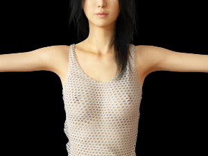 realistic asian beauty 3Dモデル