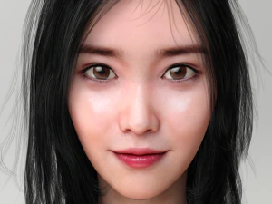 beleza coreana realista Modelo 3D