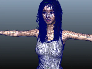 realistic korean beauty 3D Model