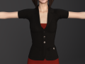 sexy asian female secretary Modelo 3D
