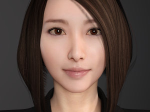 sexy asian female secretary 3D Модель