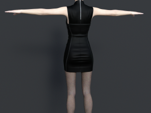 short hair asian beauty 3D-Modell