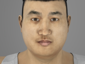 fat asian man 3D Model