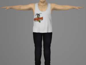 fat asian man 3D Model