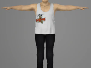 fat asian man 3D Model