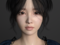 asian beautiful girl Modelo 3D