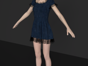 asian beautiful girl Model 3D