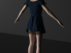 asian beautiful girl Model 3D